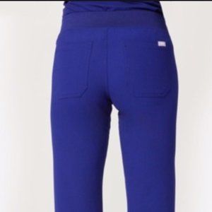 FIGS livingston scrub pant royal blue MEDIUM TALL